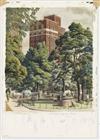 STANLEY ROY BADMIN Group of 9 watercolors with pen and ink.